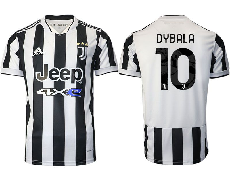 Men 2021-2022 Club Juventus home aaa version white #10 Adidas Soccer Jerseys